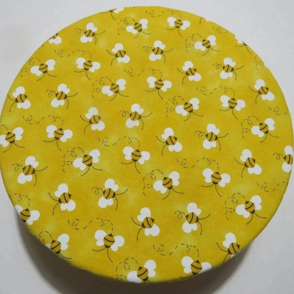 Kitchenaid Bowl Cover, Bees and Floral Reversible Mixer Cover - Picture 4 of 7